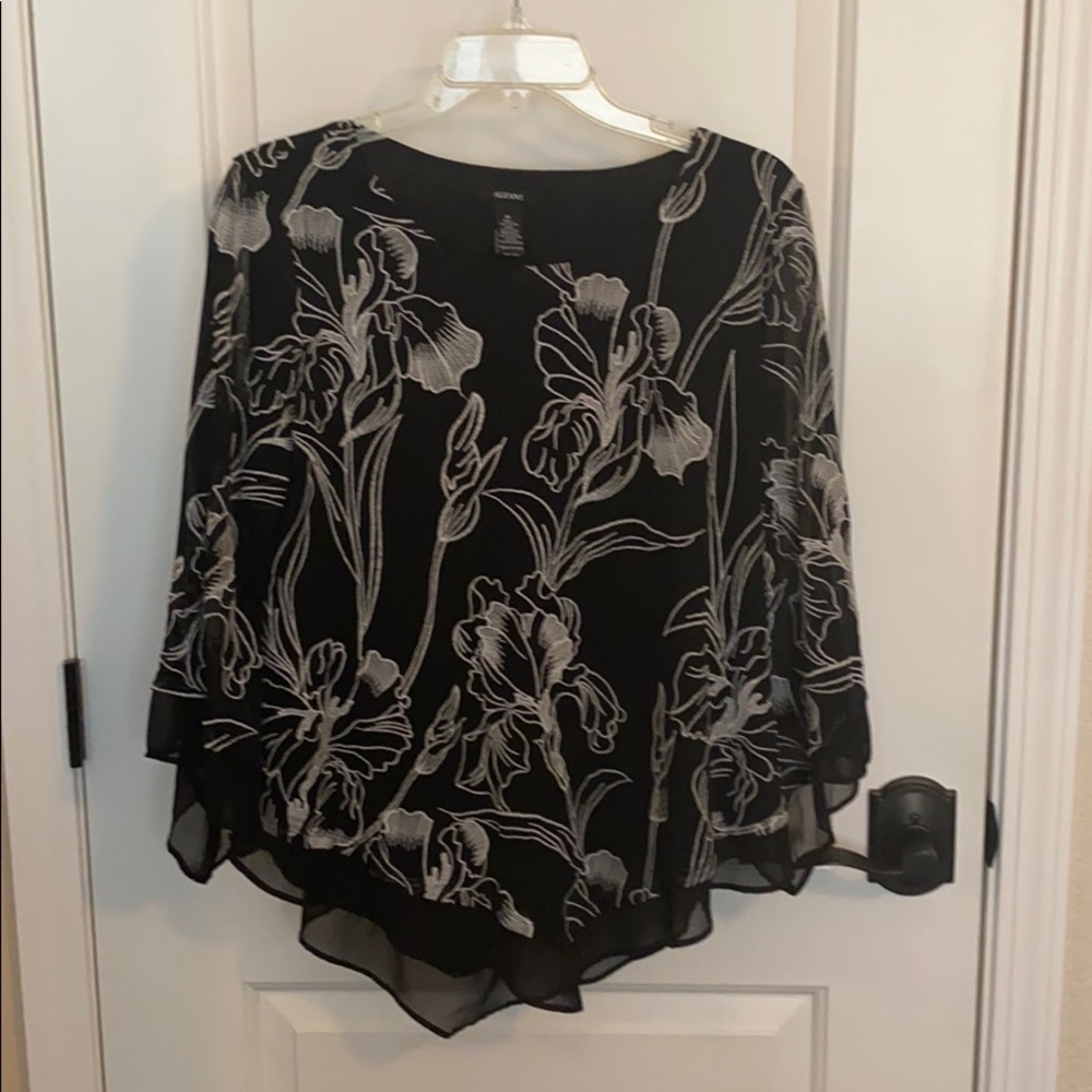 Alfani Black Flowing Shirt.